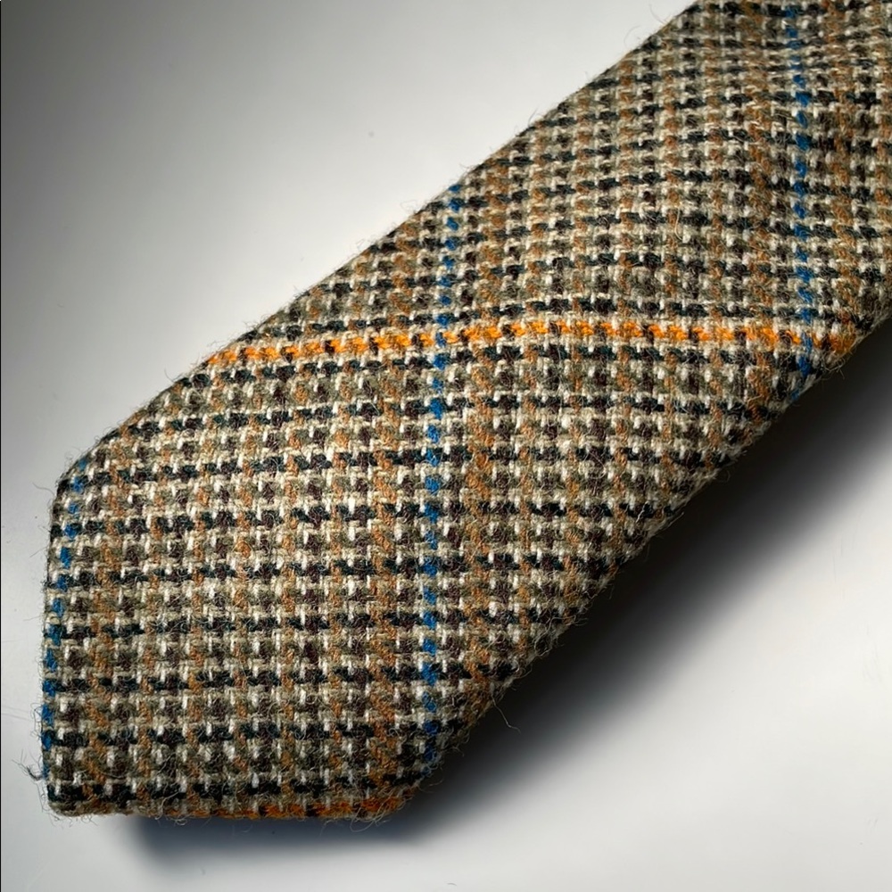 Incredible vintage wool tweed tie